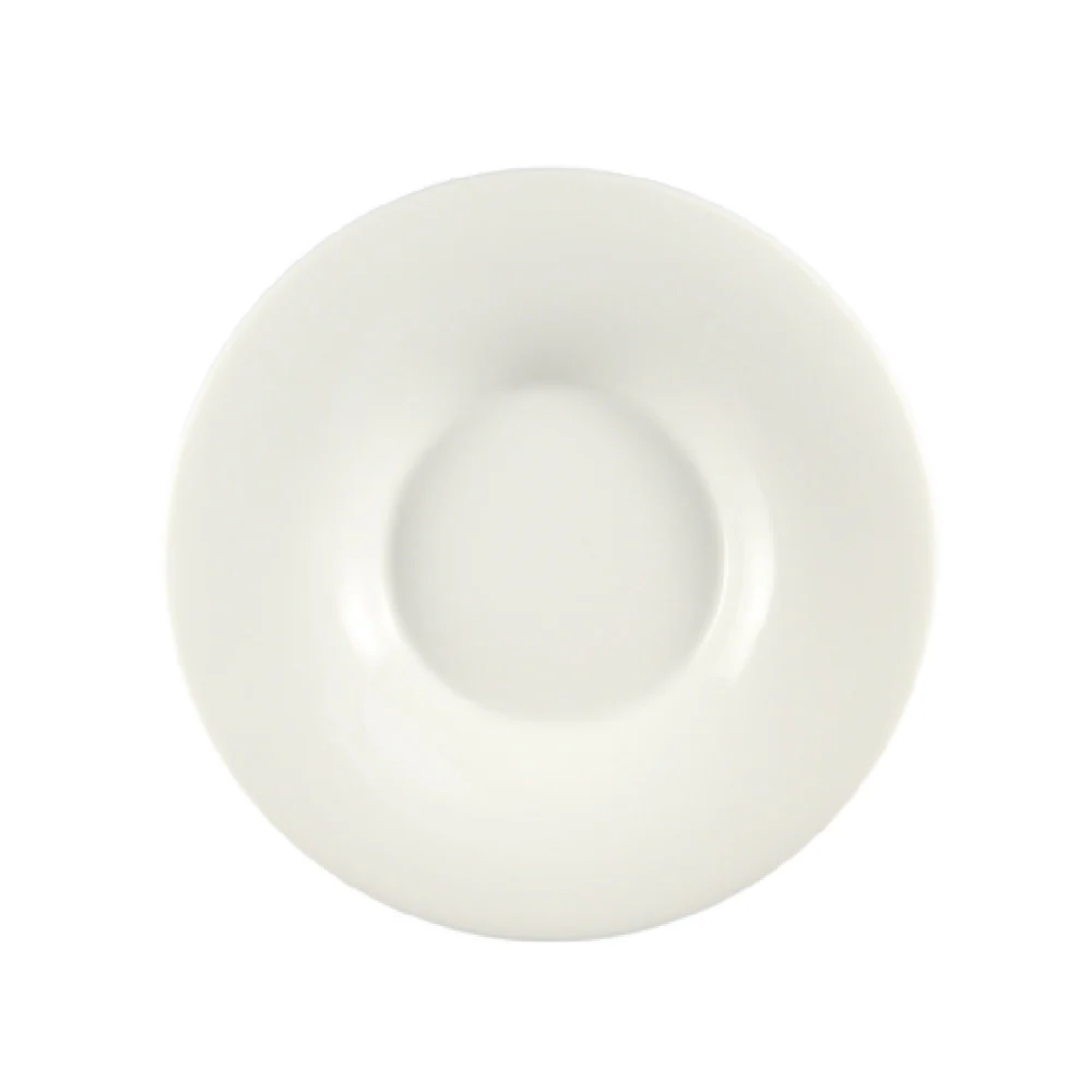 CAC China SHA-F105 10-3/4 Inch Sushia Plate Round Porcelain Super White