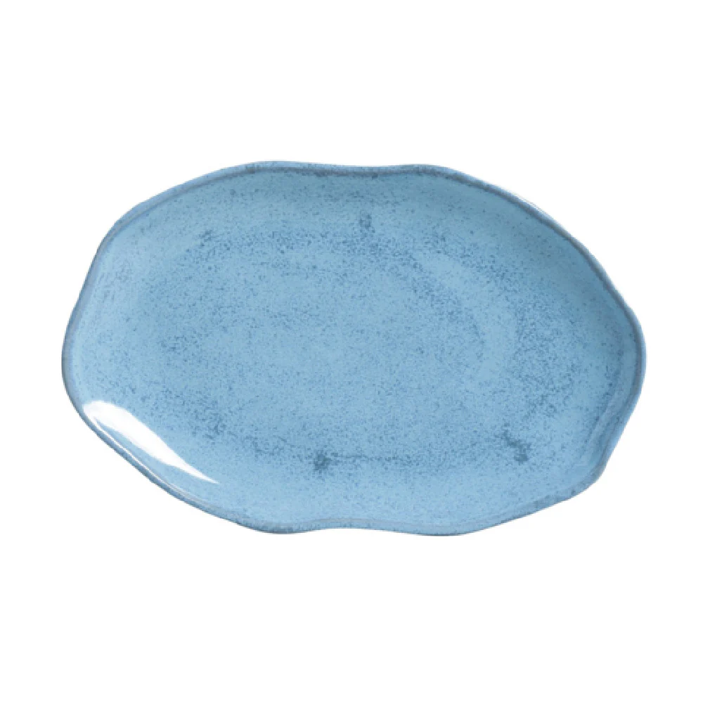 Porto Brasil 14831109001 11.8 Inch Oval Shallow Bio Platter Stoneware