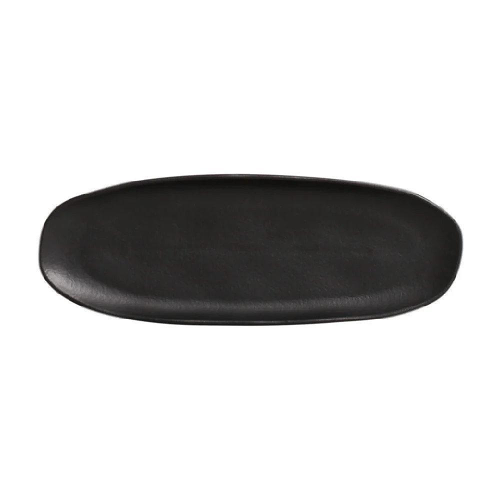 Porto Brasil 1421473901 14 Inch Shallow Organic Plater Stoneware Matte Black Porto Brasil 1421473901 14 Inch Shallow Organic Plater Stoneware Matte Black