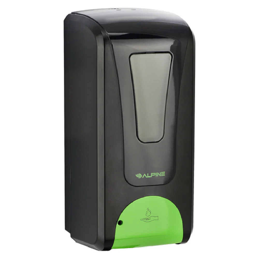 Alpine Industries ALP430-F-BLK 6 Inch Soap and Hand Sanitizer Dispenser Automatic Alpine Industries ALP430-F-BLK 6 Inch Soap and Hand Sanitizer Dispenser Automatic