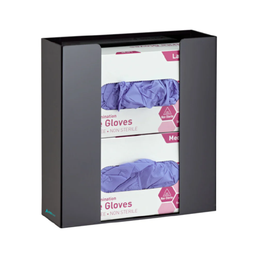 Alpine Industries ADI902-02-BLK 10 Inch Glove Dispenser Dual-box Black Acrylic Alpine Industries ADI902-02-BLK 10 Inch Glove Dispenser Dual-box Black Acrylic