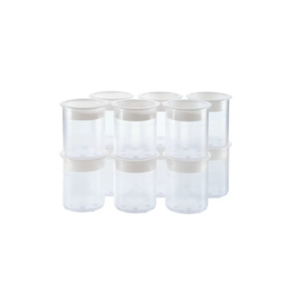JB Prince P700 B 16 Inch Synthetic Beakers Clear for Pacojet 4 and Pacojet 2 Plus Pack of 12