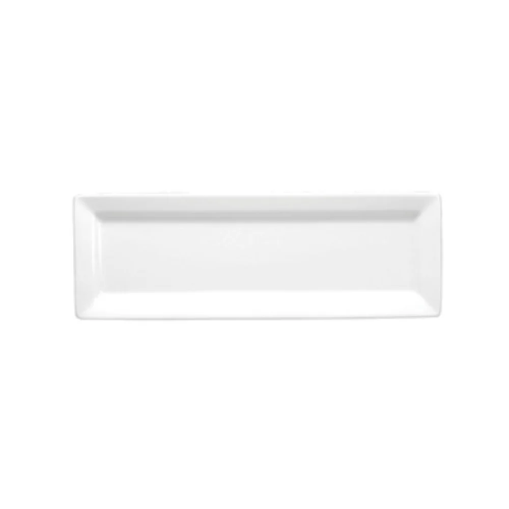 1880 Hospitality F8010000415S 16 Inch Tray Rectangular with Rolled Edge Porcelain