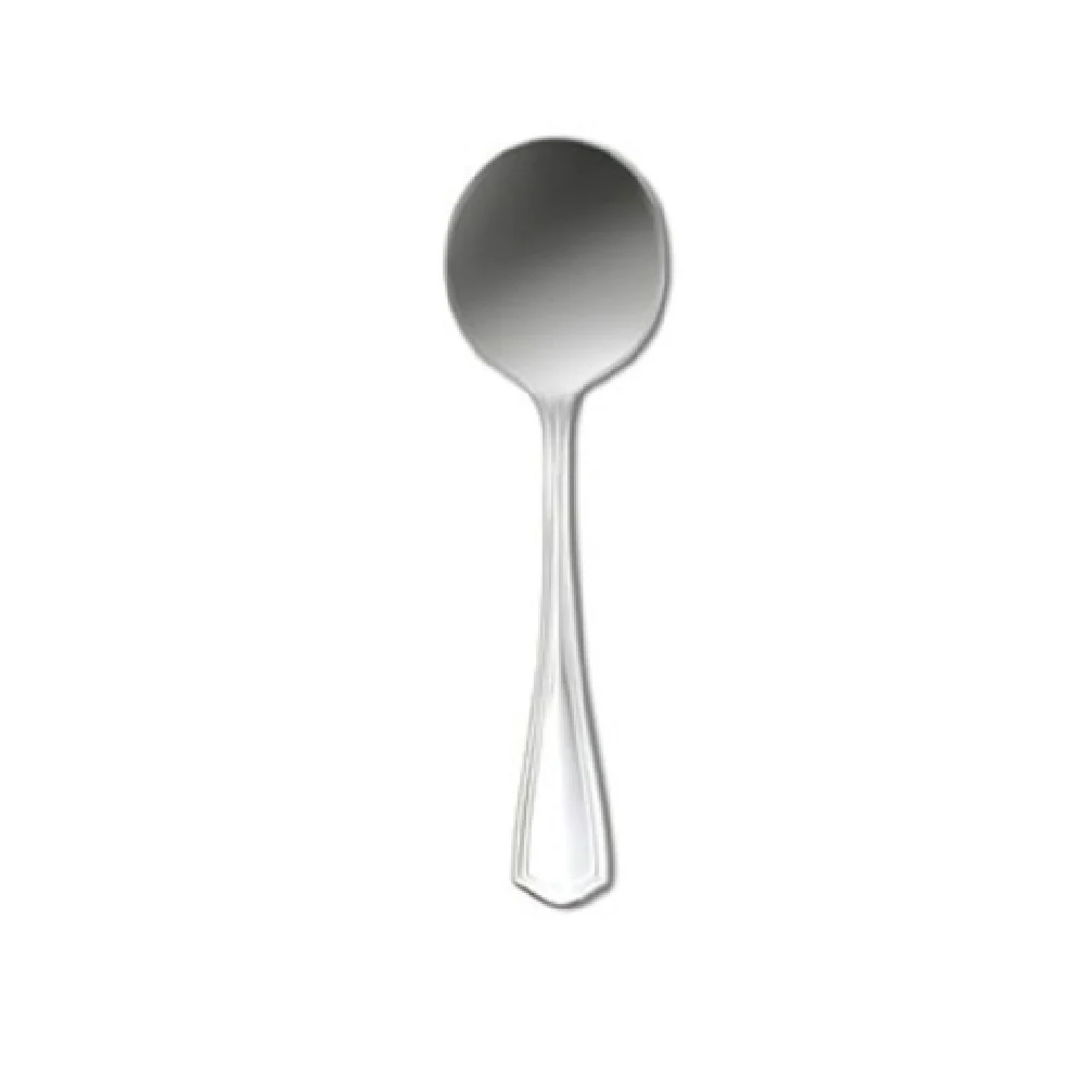 1880 Hospitality 1305SBLF 5-3/4 Inch Bouillon Spoon Fluted Border Silver-plated
