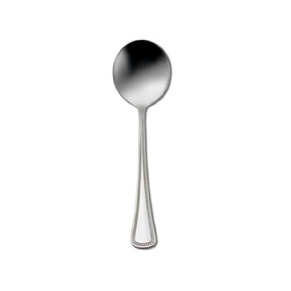 1880 Hospitality 2544SBLF 5-3/4 Inch Bouillon Spoon Beaded Border Stainless Steel 1880 Hospitality 2544SBLF 5-3/4 Inch Bouillon Spoon Beaded Border Stainless Steel