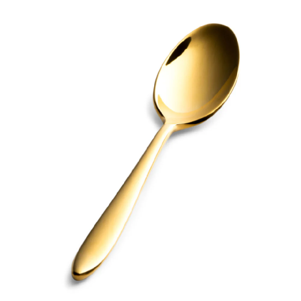 Bon Chef S4416G 4.53 Inch Luce Demitasse Spoon Gold Mirror Finish 18/10 Stainless Steel