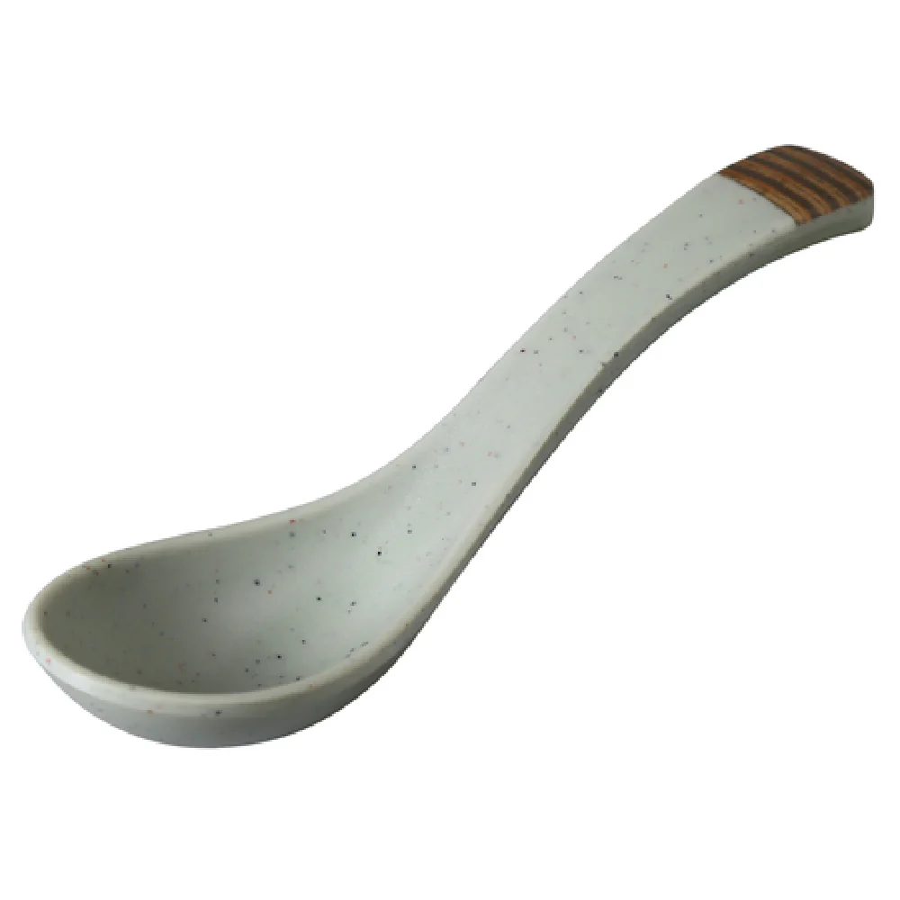 Yanco YO-7001 6 Inch Dishwasher Safe Spoon Wonton Melamine Matte Green
