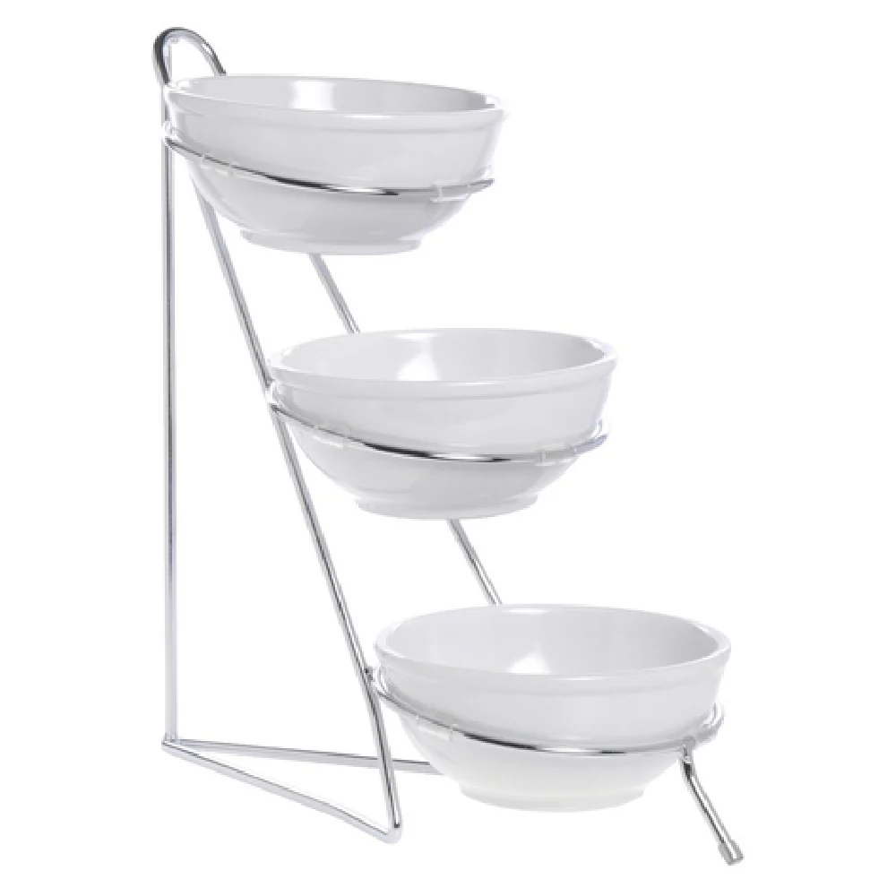Hubert 81038 Bowl Display Stand 3-tier 8
