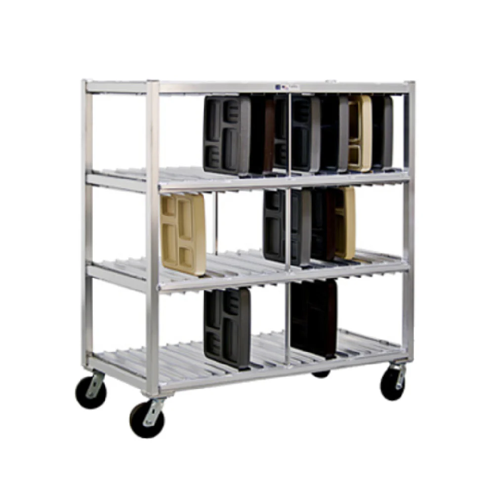 New Age Industrial 96704 58 Inch Mobile Tray Drying Rack 3 Tier Aluminum with Casters New Age Industrial 96704 58 Inch Mobile Tray Drying Rack 3 Tier Aluminum with Casters