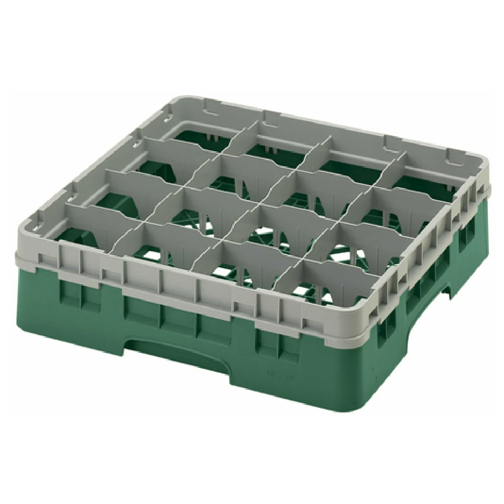 Cambro 16S418119 19-3/4 Inch Dishwasher Rack Glass Compartment with Extender Sherwood Green Cambro 16S418119 19-3/4 Inch Dishwasher Rack Glass Compartment with Extender Sherwood Green