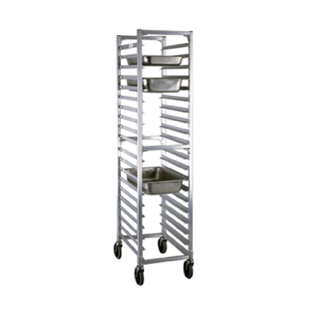 New Age Industrial 1505 16 Inch Open Sides Steam Table Pan Rack Aluminum