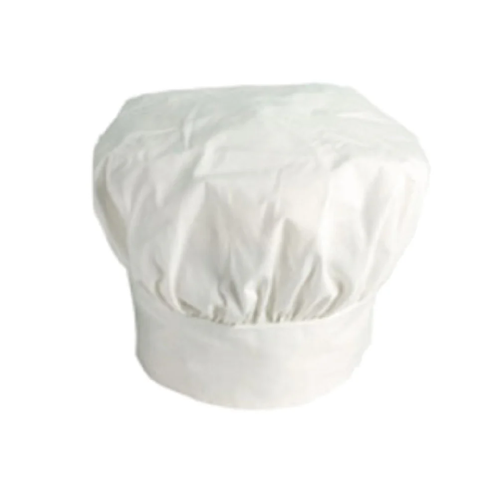 Crestware CHV 15 Inch Chef Hat Velcro Headband Cotton White