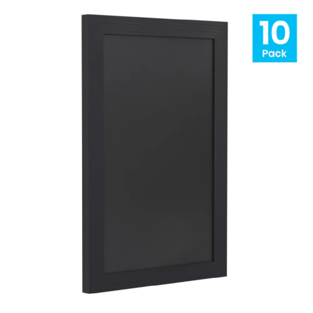 Flash Furniture 10-HGWA-GDIS-CRE8-862315-GG 11 Inch Black Chalkboard with Wood Frame