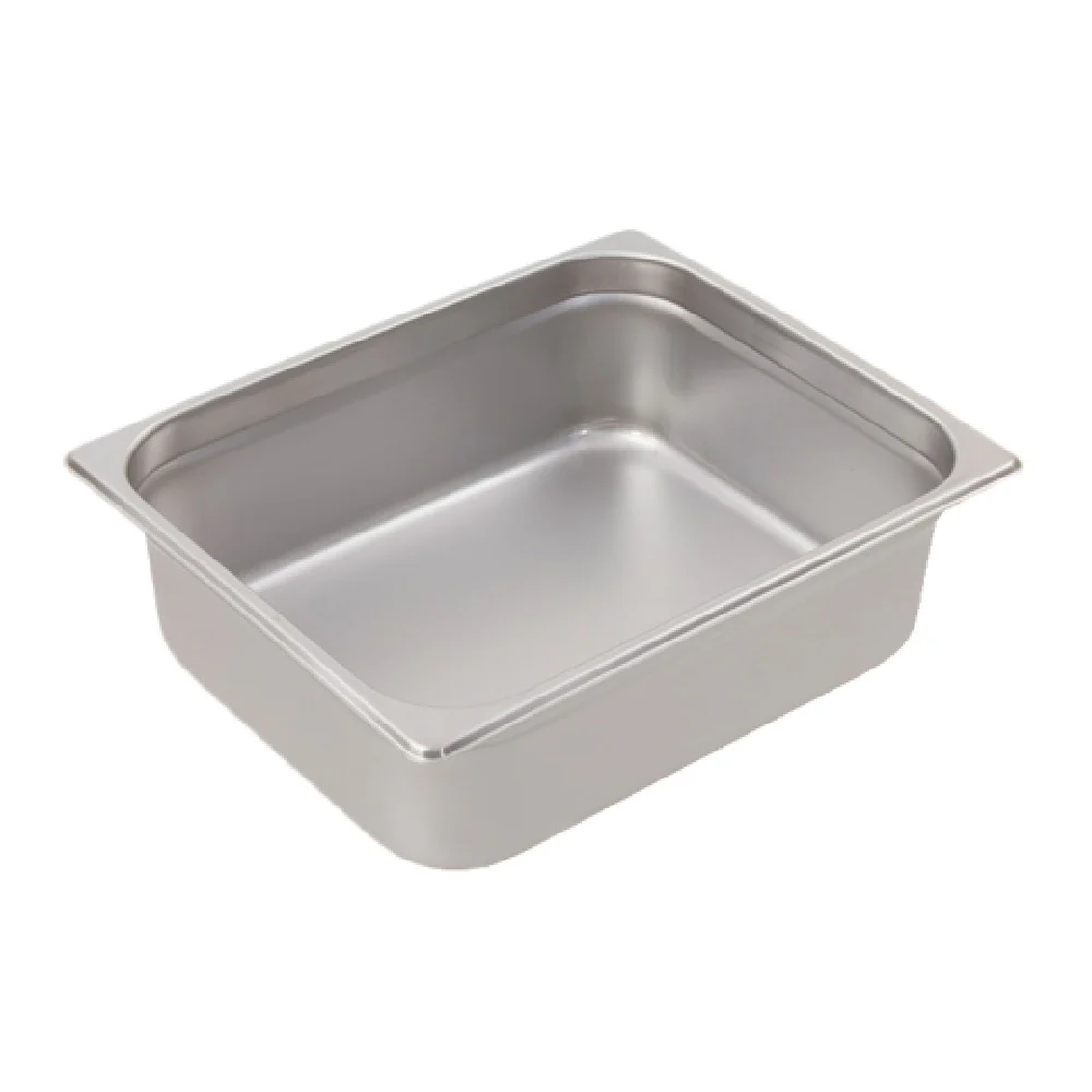 Crestware 4124 1/2 Size Pan 24 Gauge Stainless Steel with Saf-T-Rim Crestware 4124 1/2 Size Pan 24 Gauge Stainless Steel with Saf-T-Rim