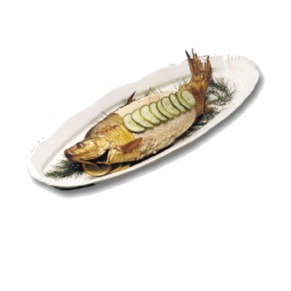 Bon Chef 2064BLKSPKLD 9-1/2 Inch x 33 Inch Aluminum Shell Fish Platter Sandstone Black Speckled Bon Chef 2064BLKSPKLD 9-1/2 Inch x 33 Inch Aluminum Shell Fish Platter Sandstone Black Speckled