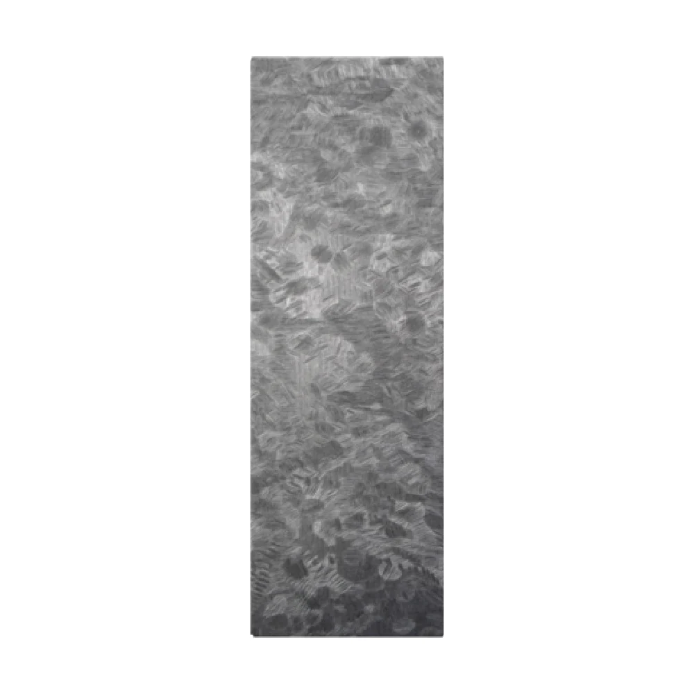 Risch MET-6V 4.25X14 Fabric Faux-leather Menu Cover Brushed Metallic with Black 6 View