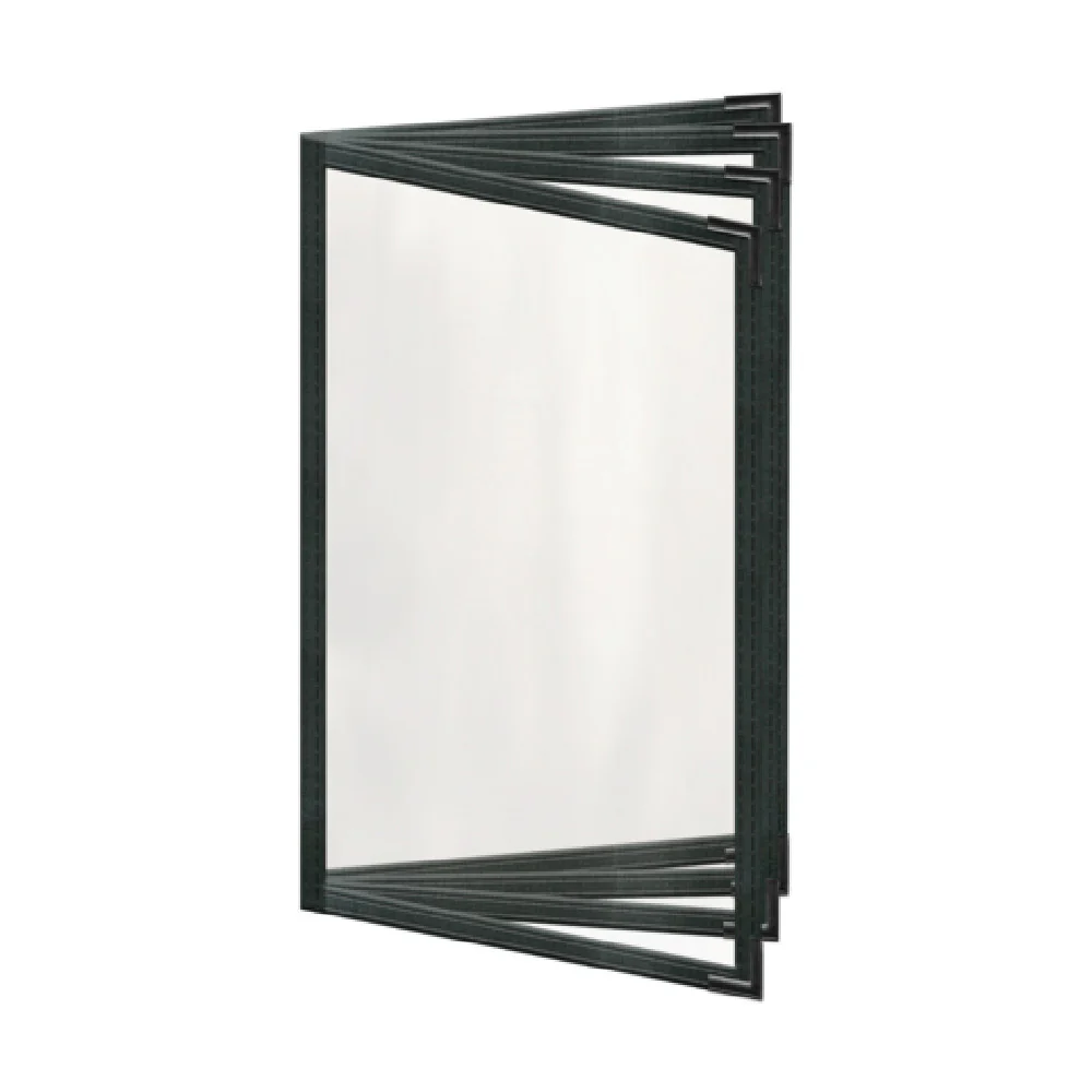 Risch TEDD 5.5X8.5-NYLON 5-1/2 Inch Deluxe Sewn Nylon Menu Cover - 4 Page Booklet Risch TEDD 5.5X8.5-NYLON 5-1/2 Inch Deluxe Sewn Nylon Menu Cover - 4 Page Booklet