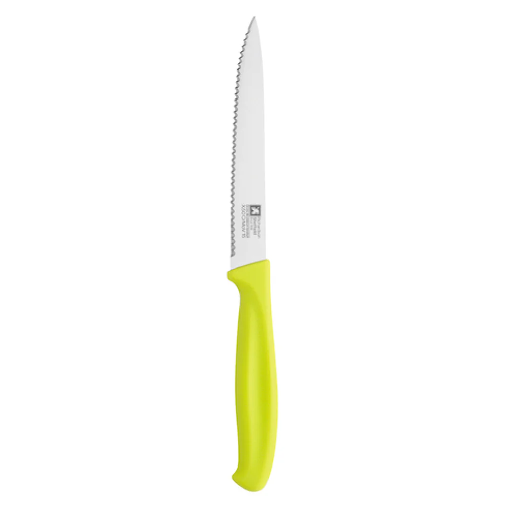 Arc Cardinal FN226 9-1/4 Inch O.L. Serrated Utility Knife Green Plastic Handle