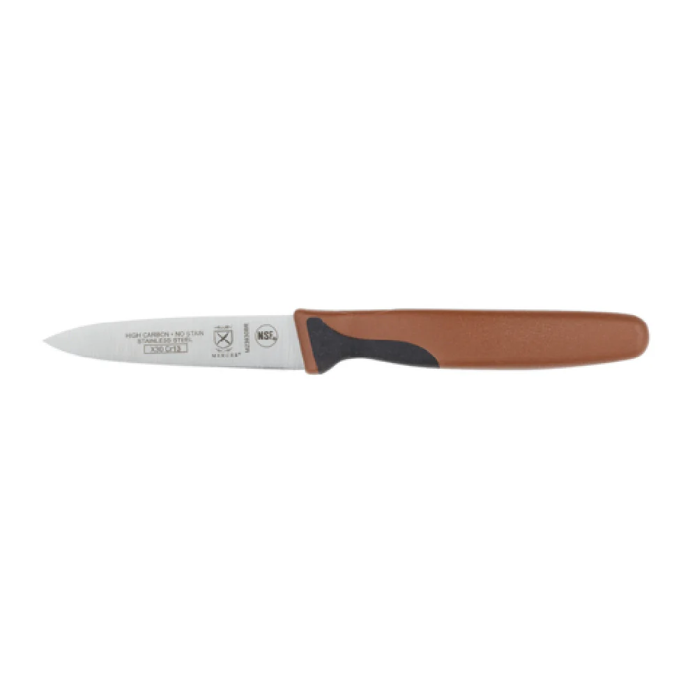 Mercer Culinary M23930BRB 3 Inch Blade High Carbon Japanese Steel Paring Knife Brown Handle