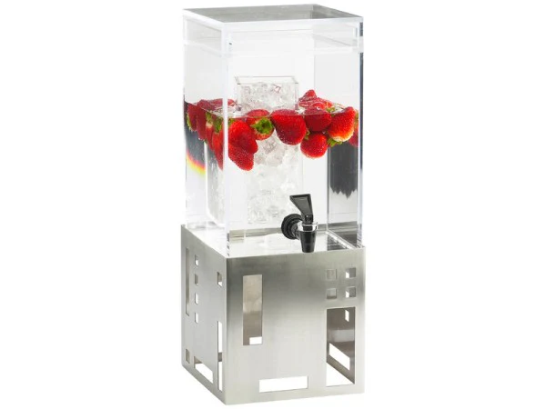 Cal Mil 1602-1-55 7-1/2 Inch BPA Free Beverage Dispenser with Ice Chamber and Spigot