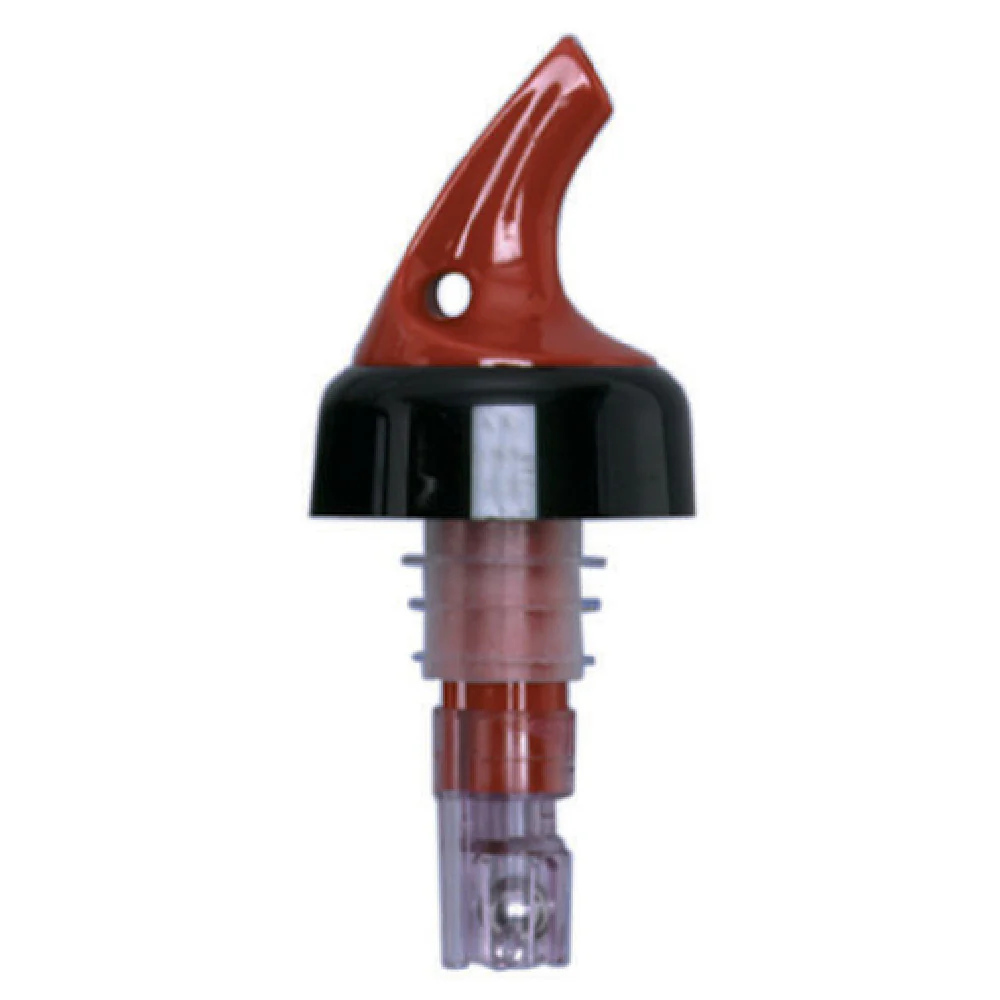 Spill-Stop 389-21 5/8 Oz Liquor Pourer Red with Black Collar Plastic Made in USA Spill-Stop 389-21 5/8 Oz Liquor Pourer Red with Black Collar Plastic Made in USA