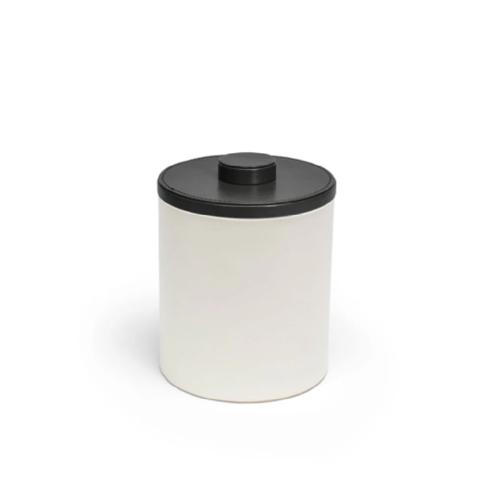 FOH RIB056WHL21 2qt Round London Ice Bucket White With Black Lid Includes One RIB014WHL21-BTM 2qt Round London Ice Bucket Base White FOH RIB056WHL21 2qt Round London Ice Bucket White With Black Lid Includes One RIB014WHL21-BTM 2qt Round London Ice Bucket Base White