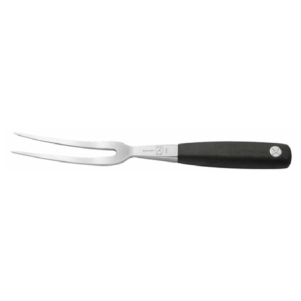 Mercer Culinary M20806 6 Inch Blade 10-1/2 Overall Length Carving Fork with Santoprene Handle High Carbon Steel Mercer Culinary M20806 6 Inch Blade 10-1/2 Overall Length Carving Fork with Santoprene Handle High Carbon Steel