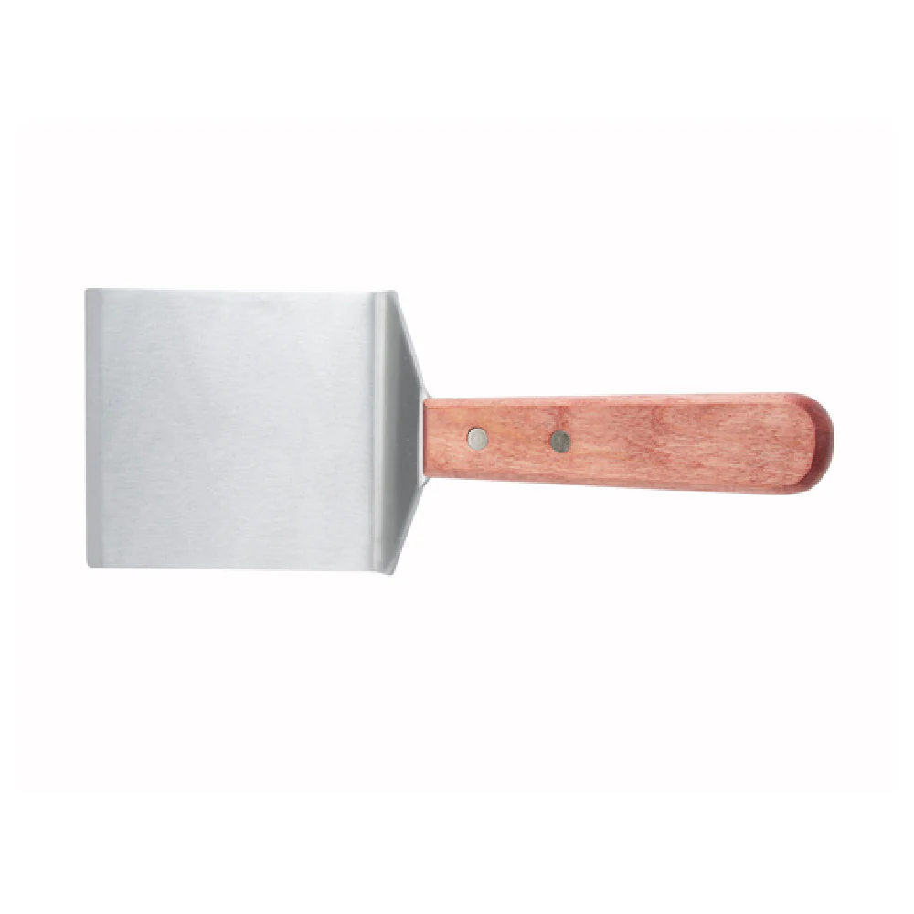 Winco TN46 4-1/8 Inch Blade Steak Burger Turner Wooden Handle Stainless Steel Winco TN46 4-1/8 Inch Blade Steak Burger Turner Wooden Handle Stainless Steel