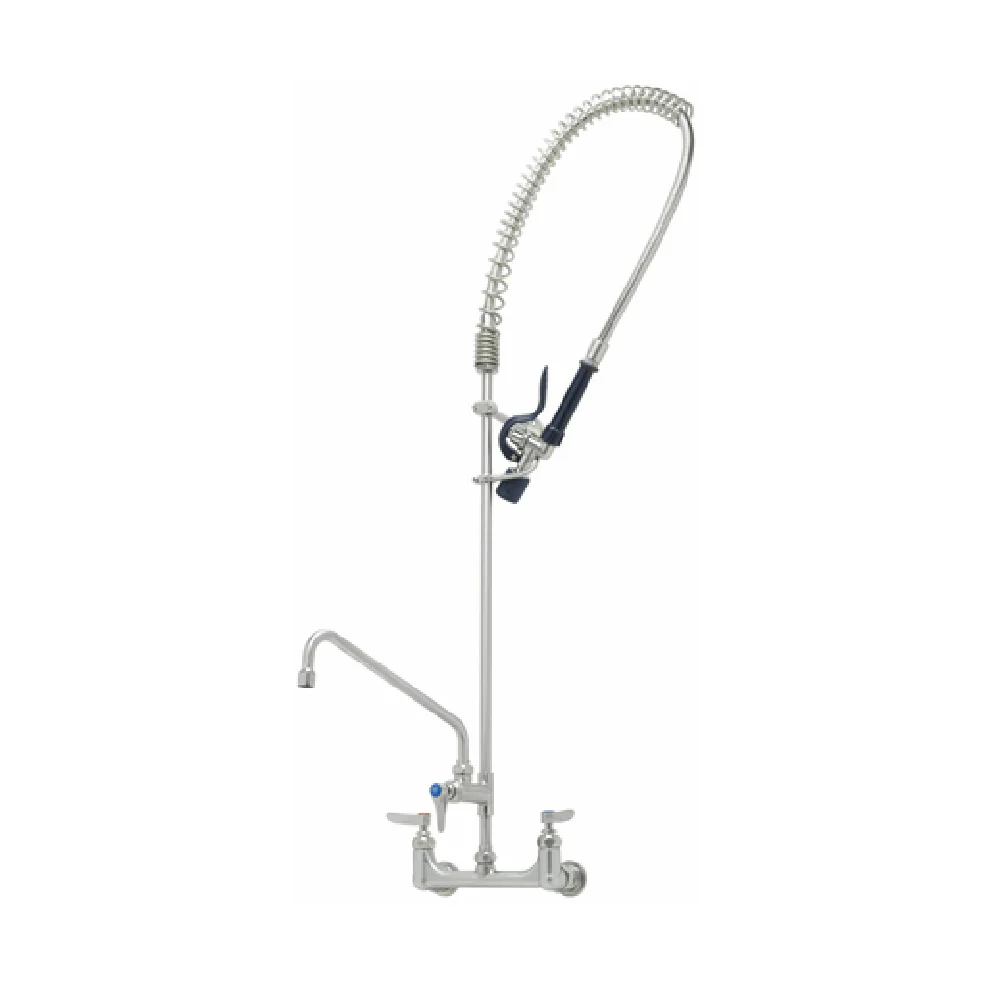 T&S Brass S-0133-A12-BJ 12 Inch Pre-Rinse Faucet Assembly with stainless steel body