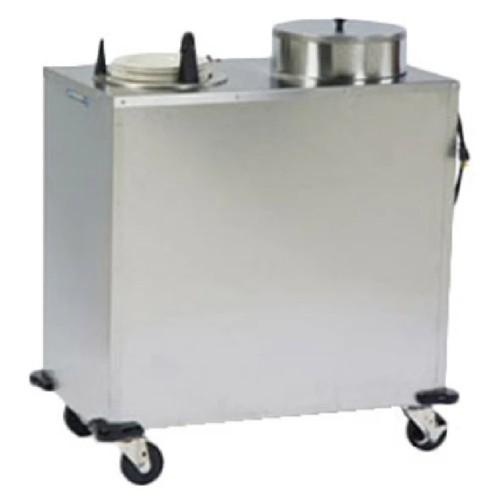 Lakeside E6212 42 Inch Plate Dispenser Cabinet Electric Mobile Stainless Steel with Forced Air Heat