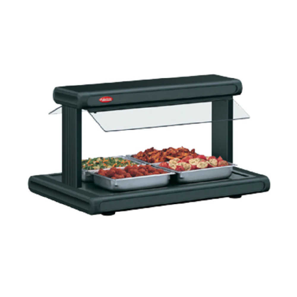 Hatco GR2BW-48_120-208/60/1 48 Inch Glo-Ray Buffet Warmer Heated Base Aluminum with Sneeze Guards