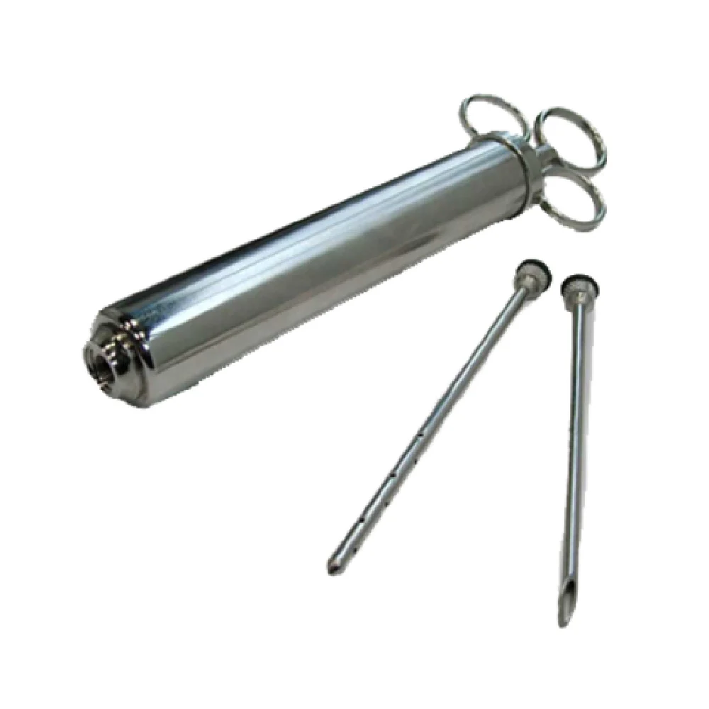 Omcan 10484 4oz Flavor Injector with 2 Needles Stainless Steel Omcan 10484 4oz Flavor Injector with 2 Needles Stainless Steel
