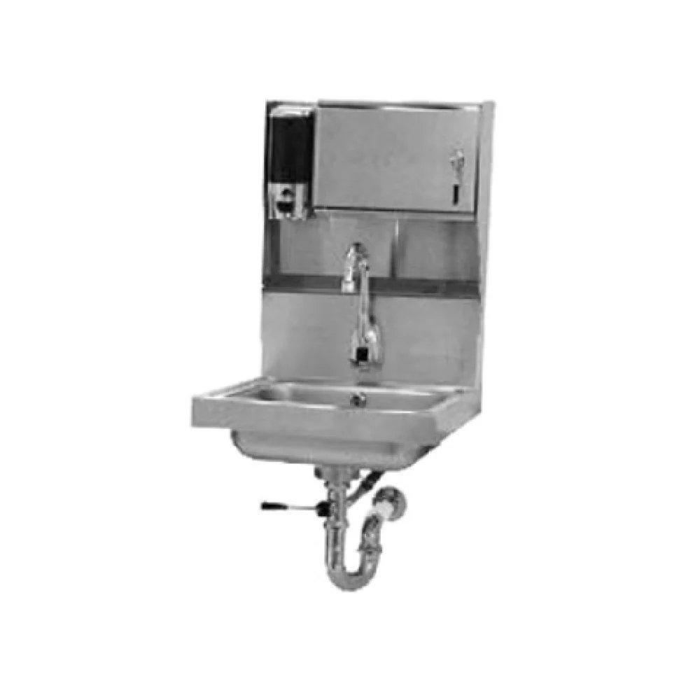 Advance Tabco 7-PS-81 14 Inch Hand Sink Stainless Steel Wall Mounted with Faucet