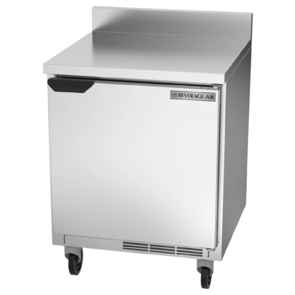 Beverage Air WTR27HC-FIP 27 Inch Worktop Refrigerator 5.25 cu ft 1 Section Stainless Steel Beverage Air WTR27HC-FIP 27 Inch Worktop Refrigerator 5.25 cu ft 1 Section Stainless Steel