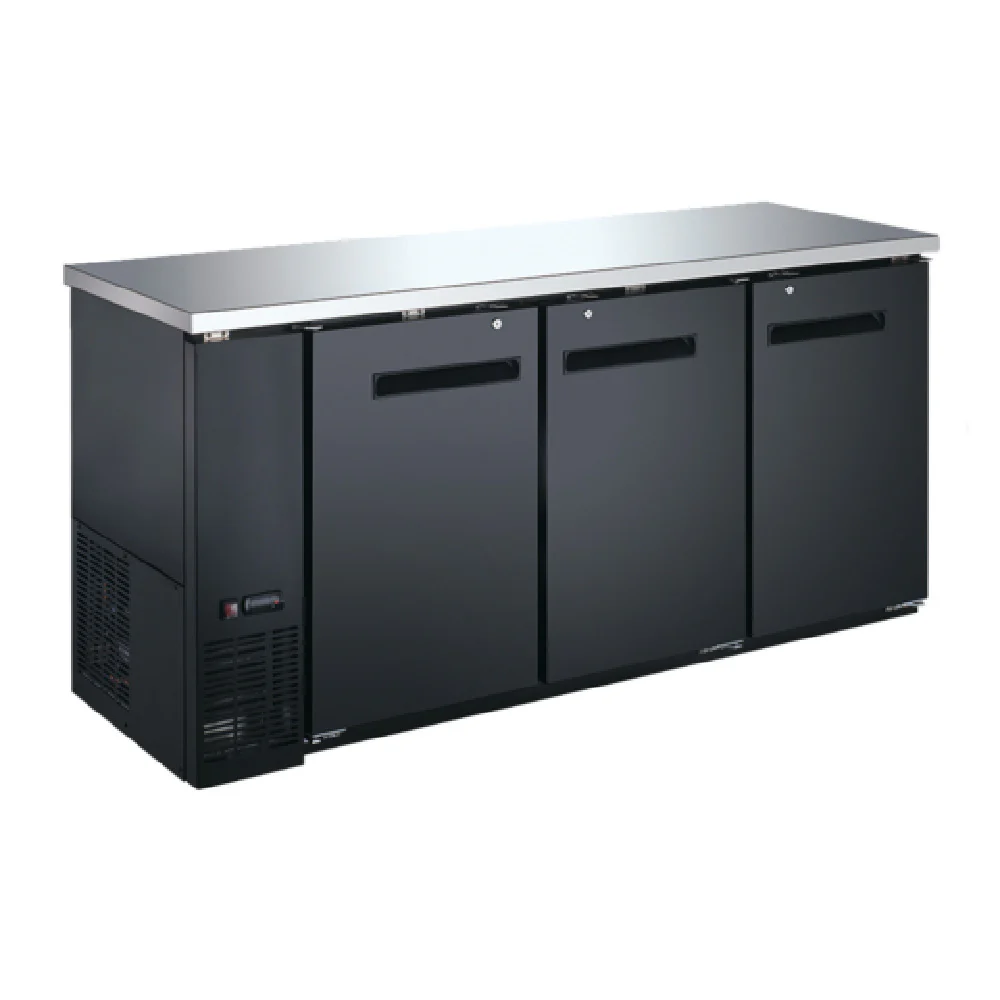 Admiral Craft USBB-7224 72 Inch Back Bar Cooler 20 Cuft with Solid Doors
