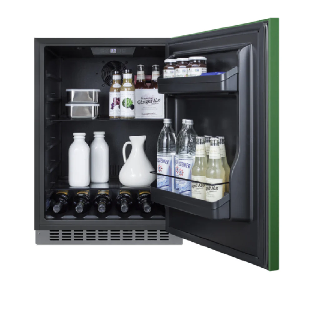 Summit AL54G 24 Inch Undercounter All-Refrigerator with Emerald Green Door Summit AL54G 24 Inch Undercounter All-Refrigerator with Emerald Green Door