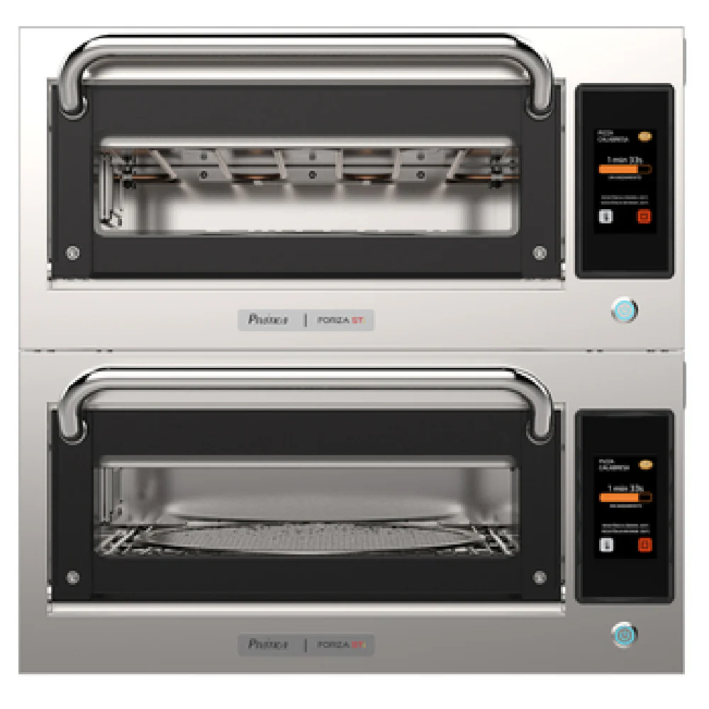 Pratica FORZA STI DBL_240/60/1 28 Inch Electric Pizza Bake Oven with Double Glass Doors Pratica FORZA STI DBL_240/60/1 28 Inch Electric Pizza Bake Oven with Double Glass Doors