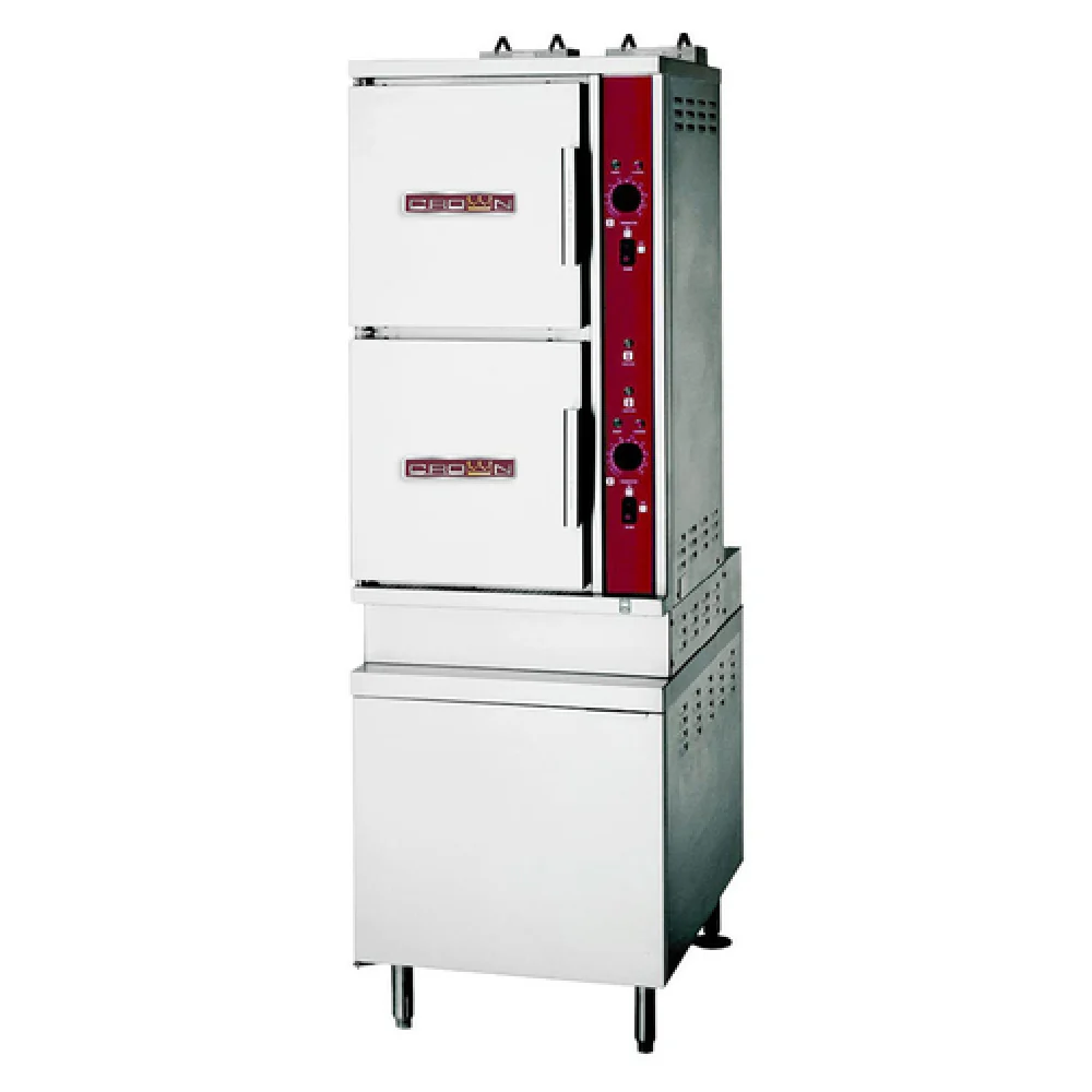 Crown Steam GSX-10HE_LP 24 Inch Gas Convection Steamer 190000 BTU with Water Filter Crown Steam GSX-10HE_LP 24 Inch Gas Convection Steamer 190000 BTU with Water Filter