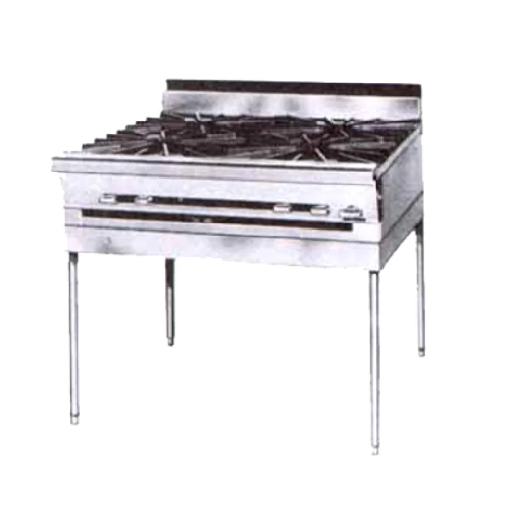 Montague Company M36-5A 36 Inch Gas Range with 4 Open Burners 120000 BTU