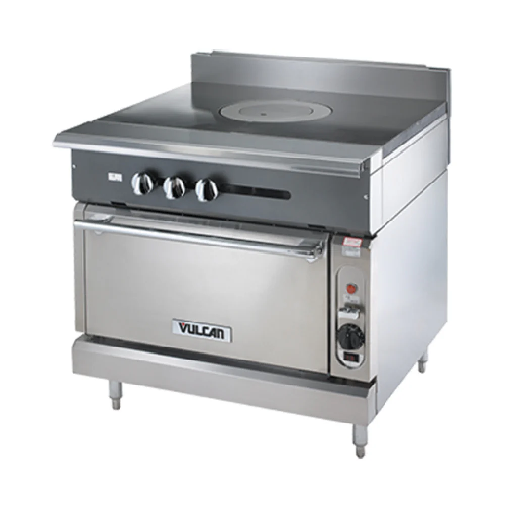 Vulcan V1FT36C_NAT 36 Inch Gas Range with Convection Oven and 2 Racks 77000 BTU Vulcan V1FT36C_NAT 36 Inch Gas Range with Convection Oven and 2 Racks 77000 BTU