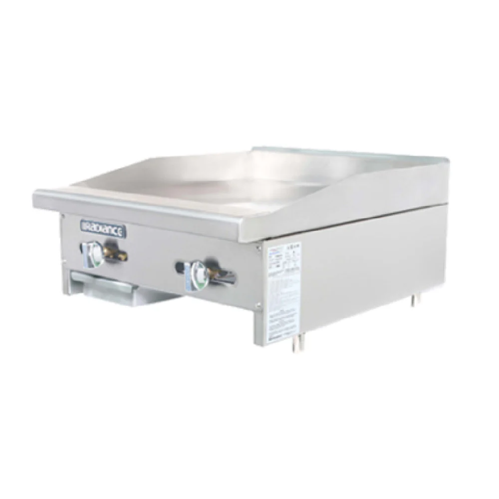 Turbo Air TAMG-24_NAT 24 Inch Griddle Gas with 2 Burners 44000 BTU