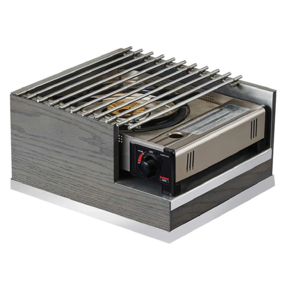 Cal Mil 3816-83 12 Inch Ashwood Cover-Up Butane Stove Frame with Mirrored Trim