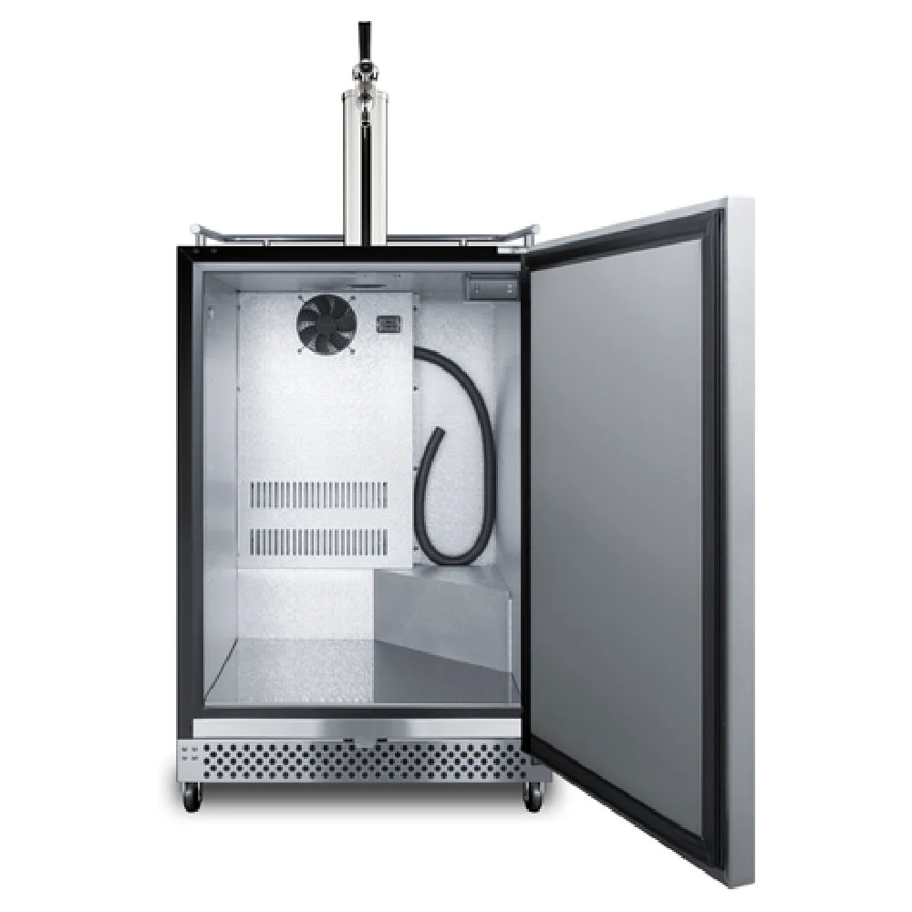 Summit SBC696OSTL 24 Inch Draft Beer Cooler with Stainless Steel Door and Casters Summit SBC696OSTL 24 Inch Draft Beer Cooler with Stainless Steel Door and Casters
