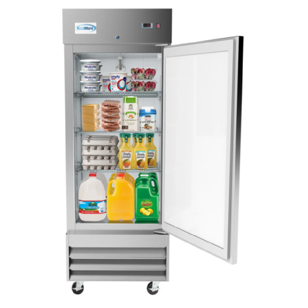 Koolmore RIR-1D-SS-19C 29 Inch Refrigerator Reach-In 15.5 cu ft Stainless Steel Koolmore RIR-1D-SS-19C 29 Inch Refrigerator Reach-In 15.5 cu ft Stainless Steel