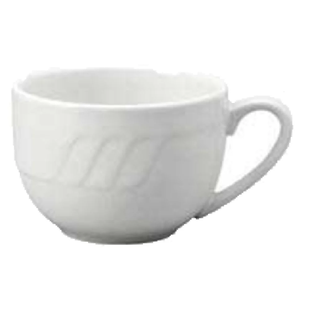 Vertex China SAU-54-G 5 Oz Round Cup with Handle Sculpted Lines Cilantro