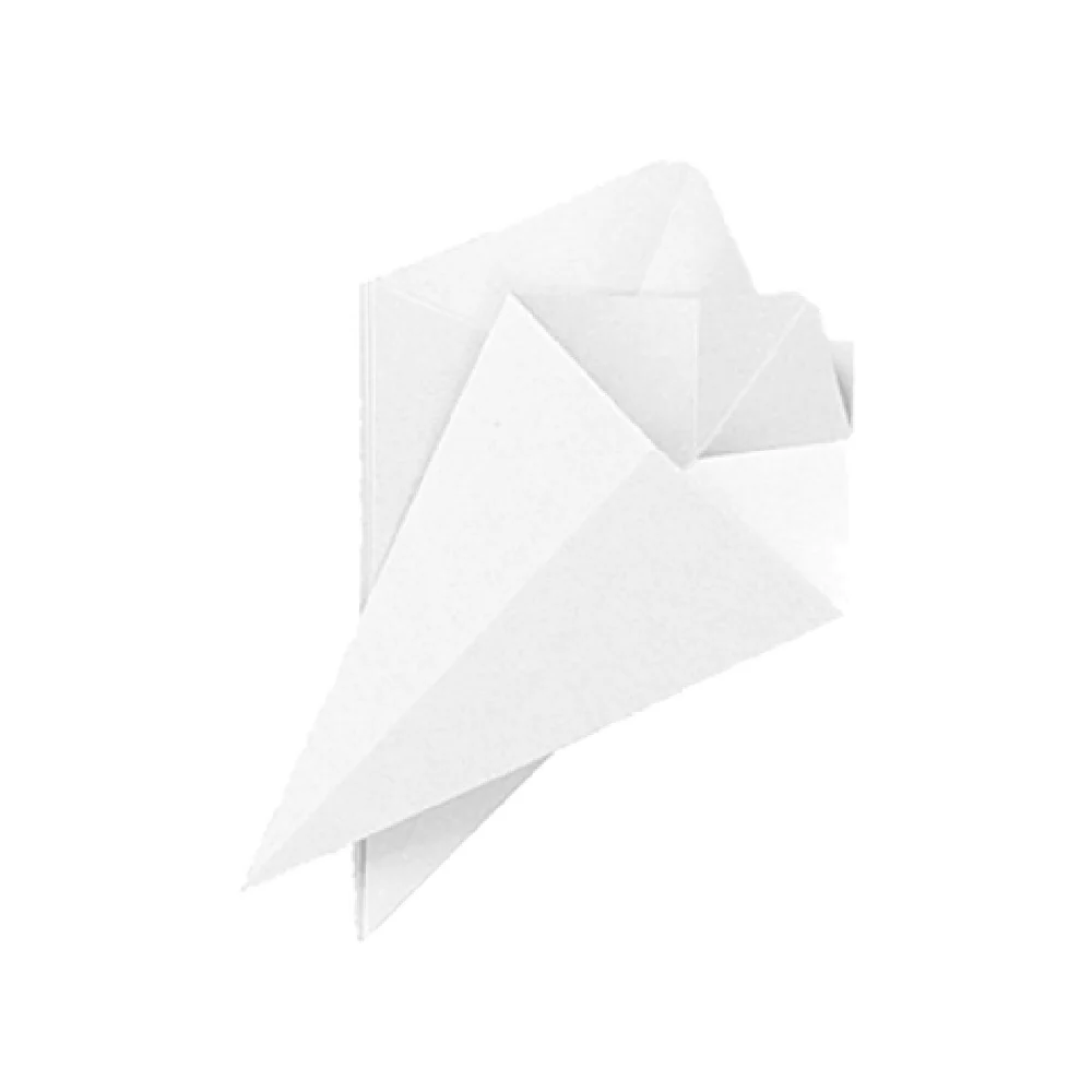 GET Enterprises 4-TA-500 11 Inch Food Safe Take Away Cone Liner Paper White 500 Packs