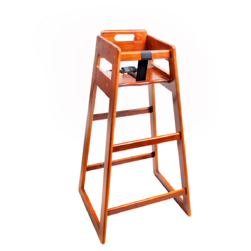 Central Specialties 910DK 20-1/2 Inch Deluxe High Chair Wood Dark Finish with Safety Straps Central Specialties 910DK 20-1/2 Inch Deluxe High Chair Wood Dark Finish with Safety Straps