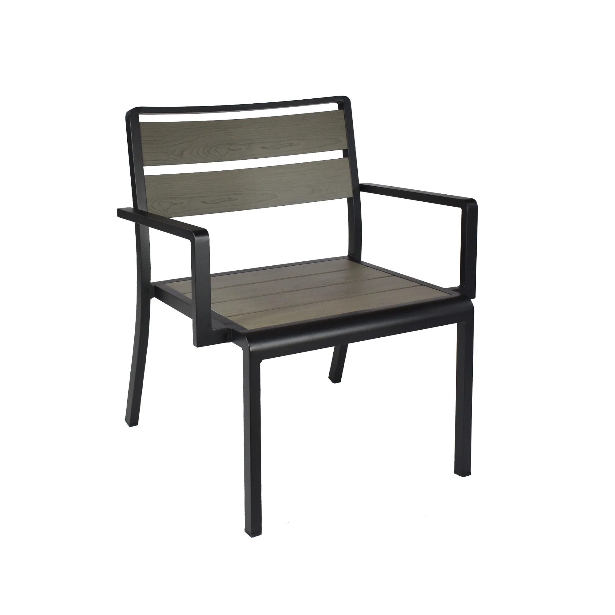 emuamericas, llc A1720-24-400 Armchair Indoor Outdoor Aluminum Slat Back Seat with PVC Footcaps emuamericas, llc A1720-24-400 Armchair Indoor Outdoor Aluminum Slat Back Seat with PVC Footcaps