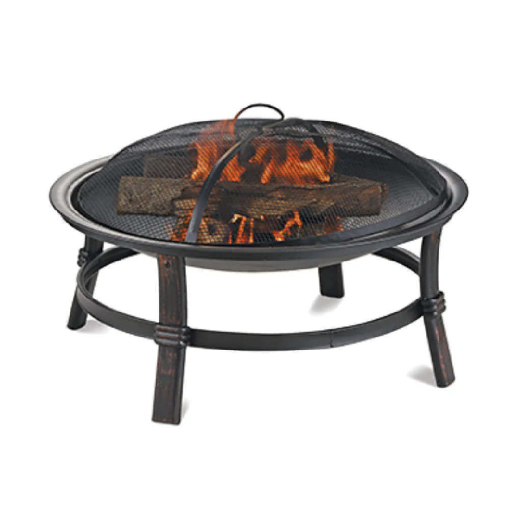 Chef Master WAD15121MT 29-15/16 Inch Diameter Outdoor Wood Firebowl with Air Flow Brushed Copper Chef Master WAD15121MT 29-15/16 Inch Diameter Outdoor Wood Firebowl with Air Flow Brushed Copper