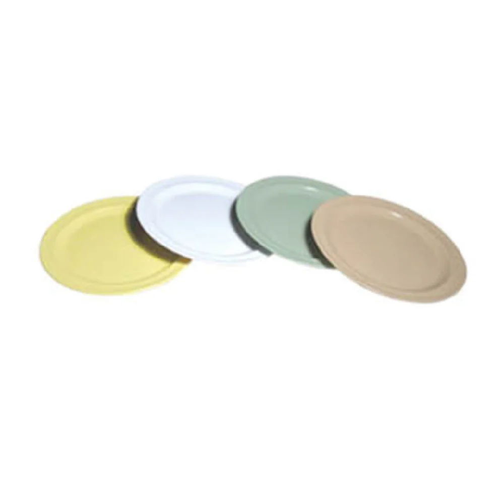 Admiral Craft MEL-PL65W 6-1/2 Inch Diameter Narrow Rim Salad Plate Melamine White